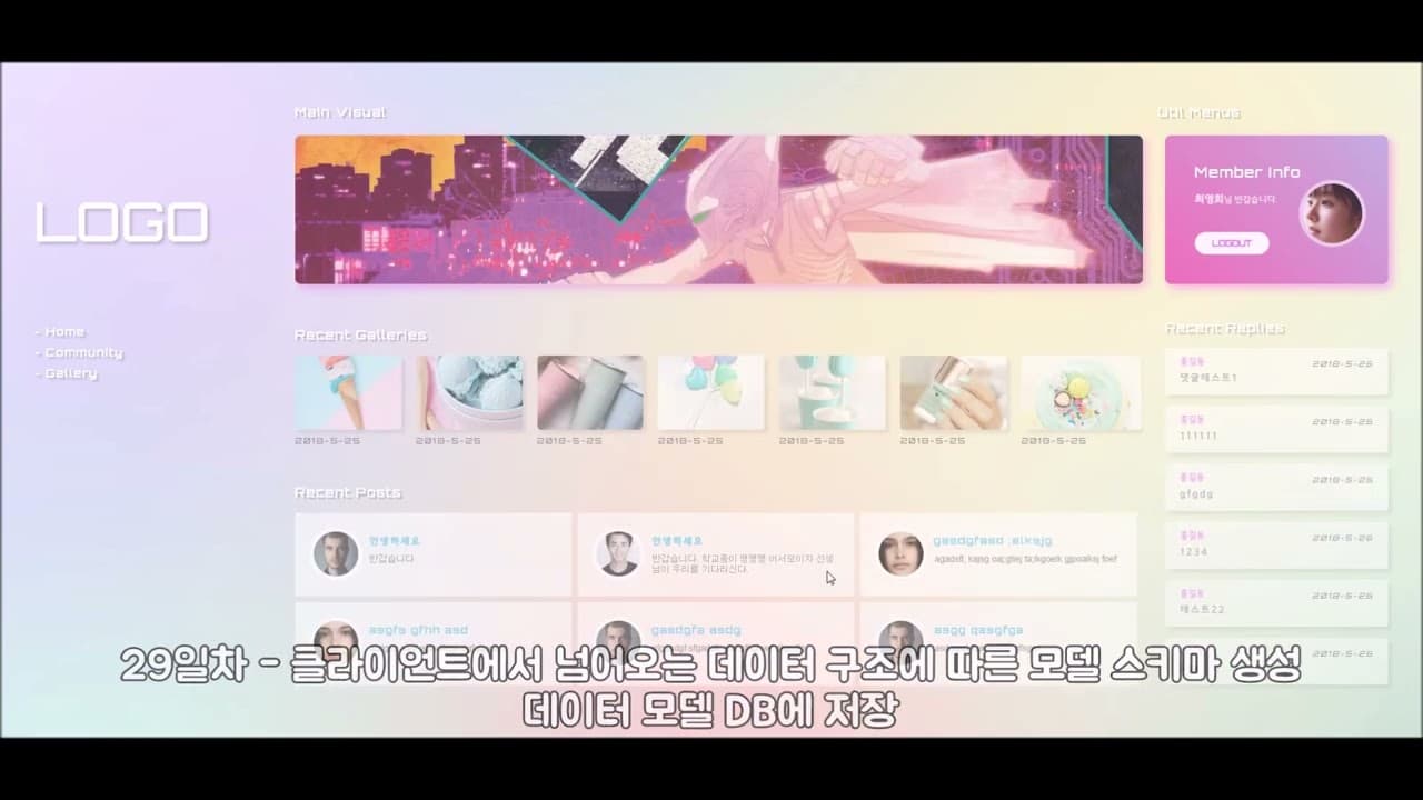 비전공자를 위한 리액트 프론트엔드 개발 취업 국비교육- 6,7주차 수업예제 소개 - node.js, mongoDB를 활용한 백엔드 연동